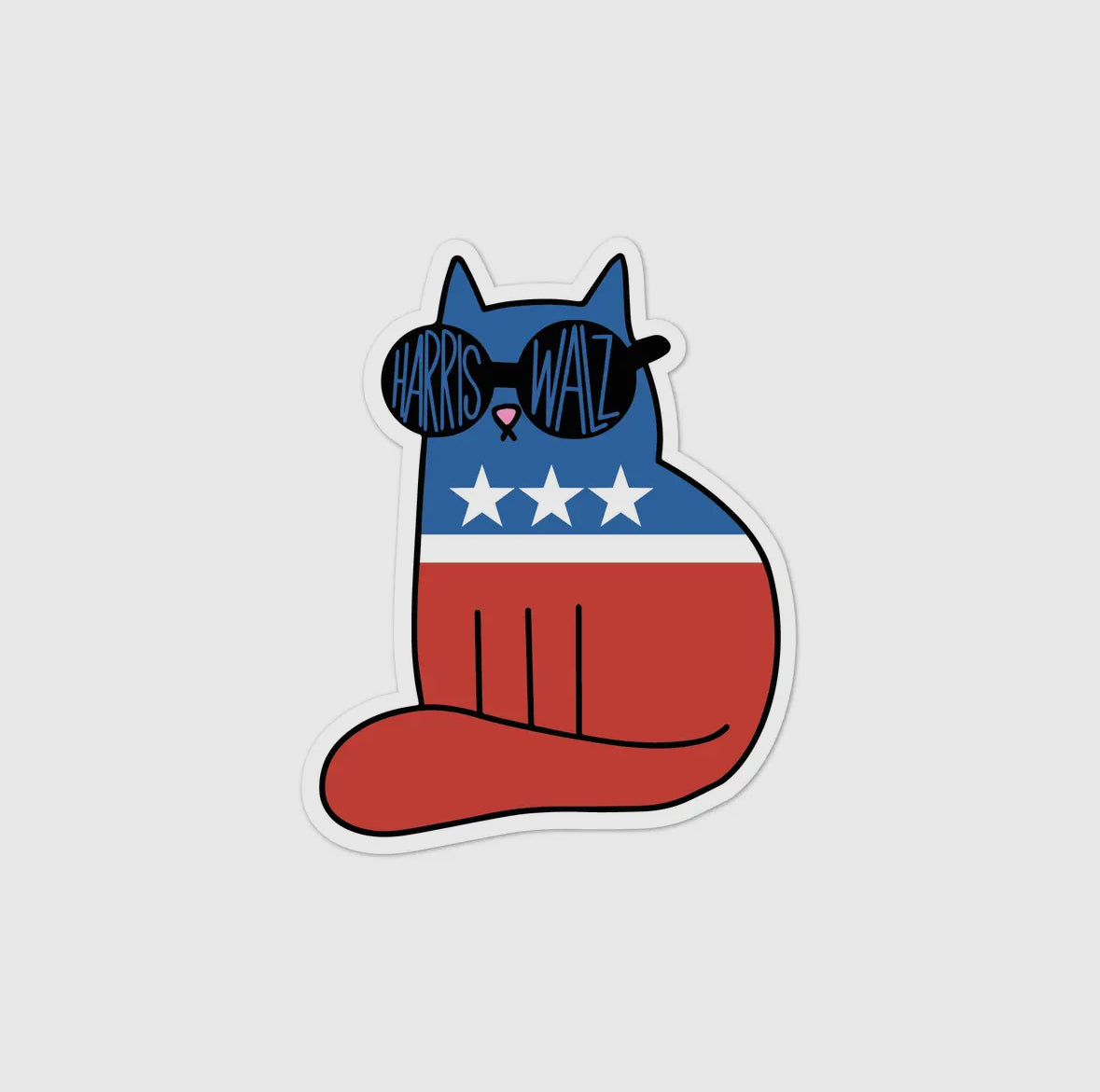 Democrat Cat Harris-Walz Sticker