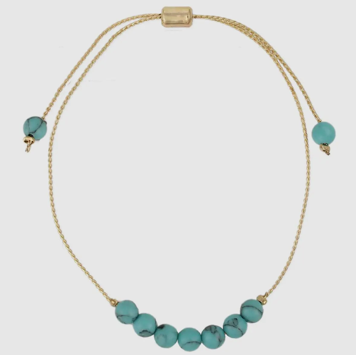 Gemstone Bead Pull Bracelet