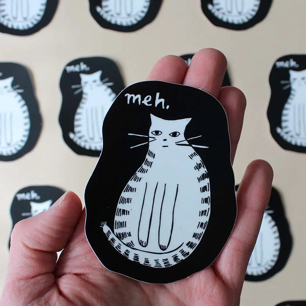 Meh Cat Sticker