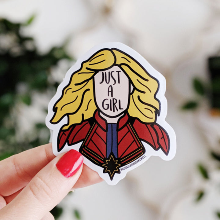 Just A Girl Sticker