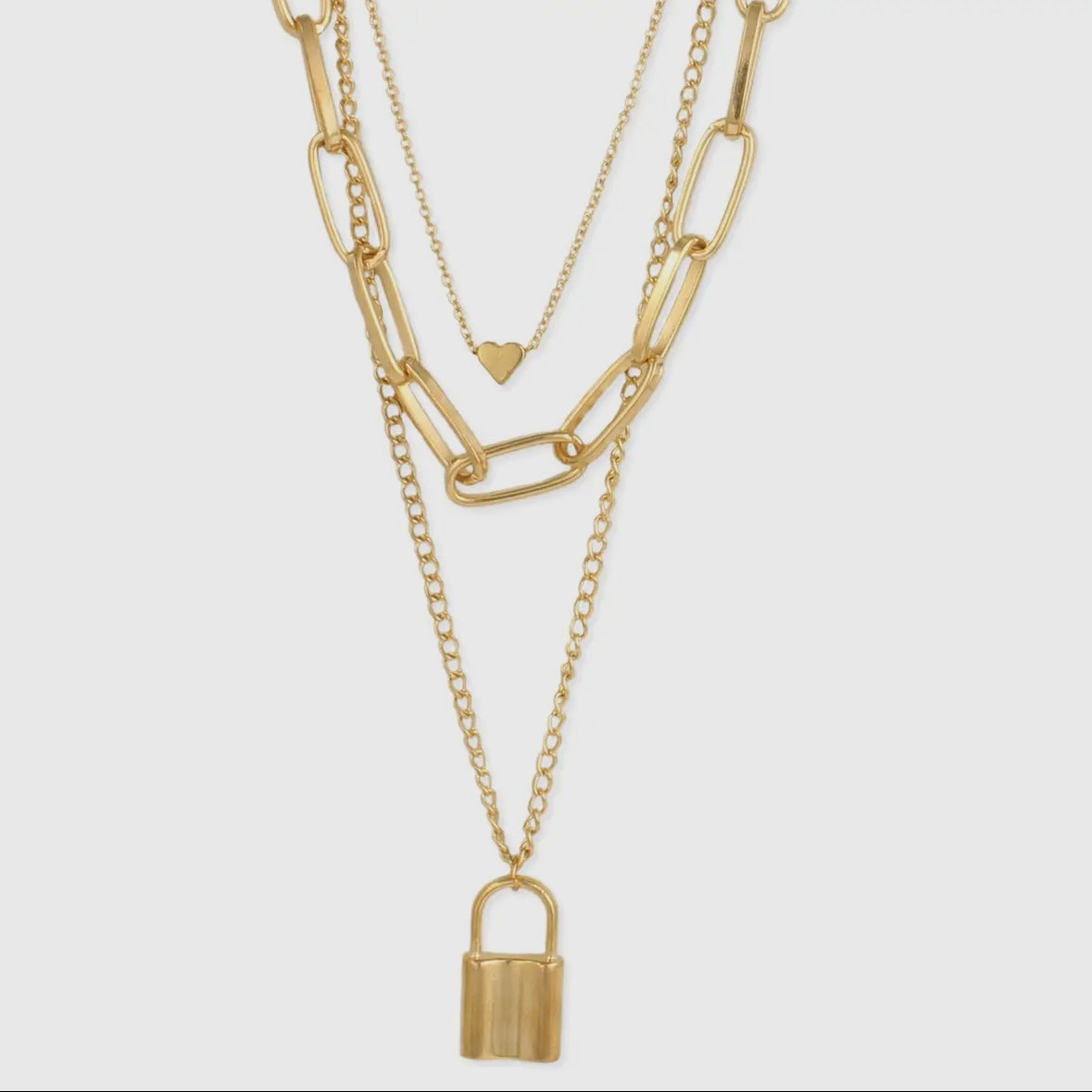 Triple Layer Chain Necklace