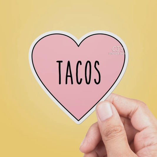 Tacos Heart Sticker