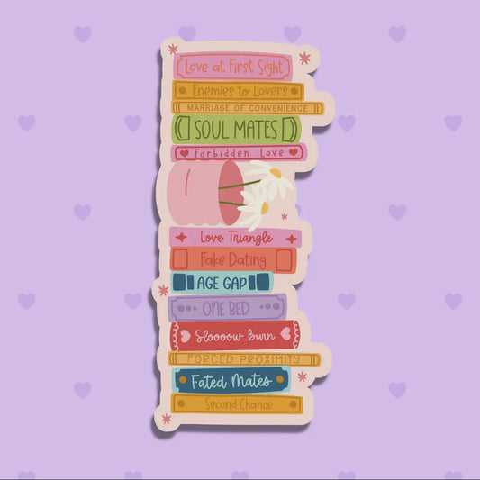 Romance Tropes Bookmark