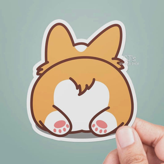 Corgi Butt Sticker