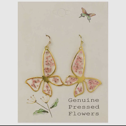 Floral Butterfly Earrings