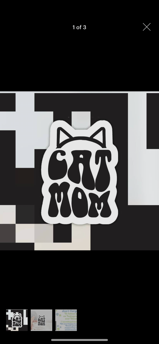 Cat Mom Sticker