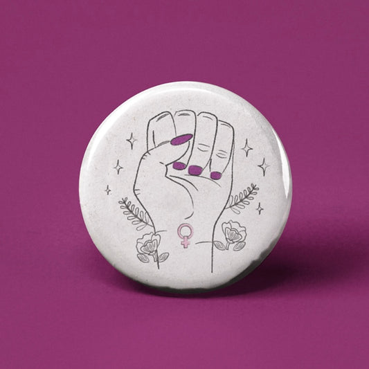 Resist Feminist Pinback Button